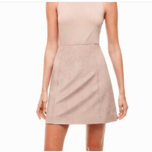 Babaton Hopper Faux Suede A line Skirt